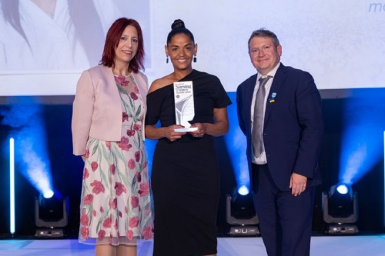 Jessica Semedo presented with her award