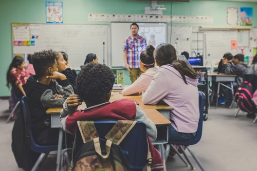 Teenagers in a classroom