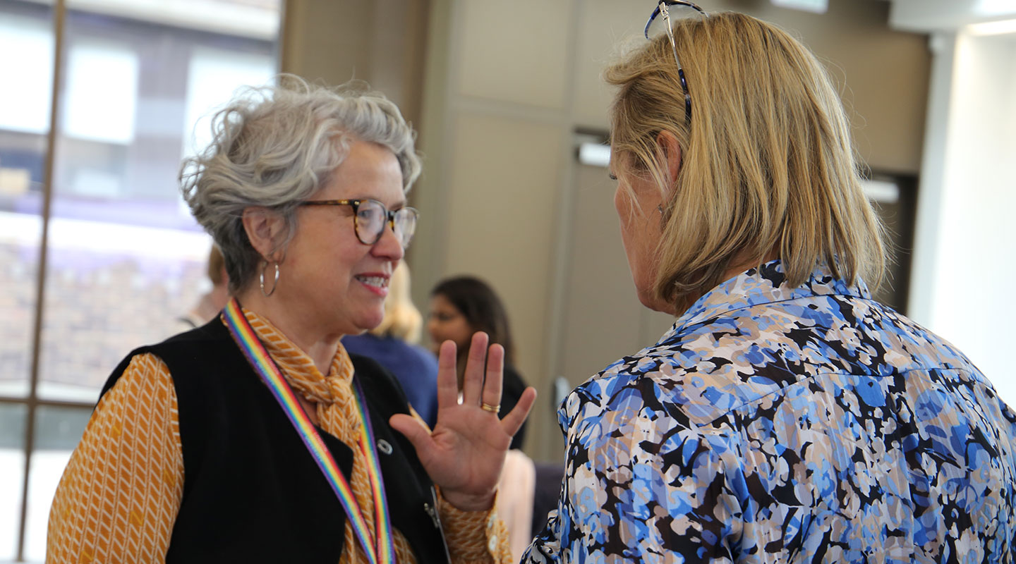 Members of the Islington Anchor Institution Network network in the Pavilion at City