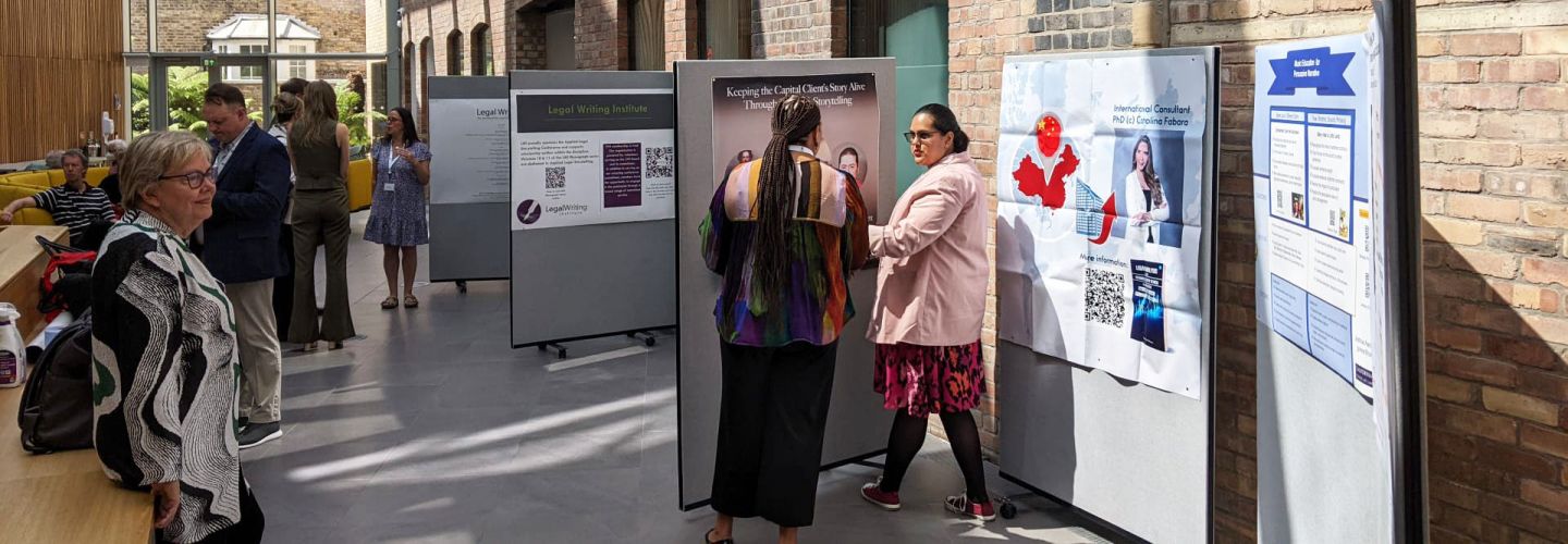 Legal storytelling poster banner