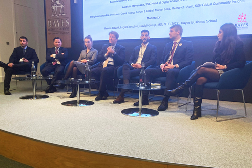 The panel discuss financing shipping decarbonisation