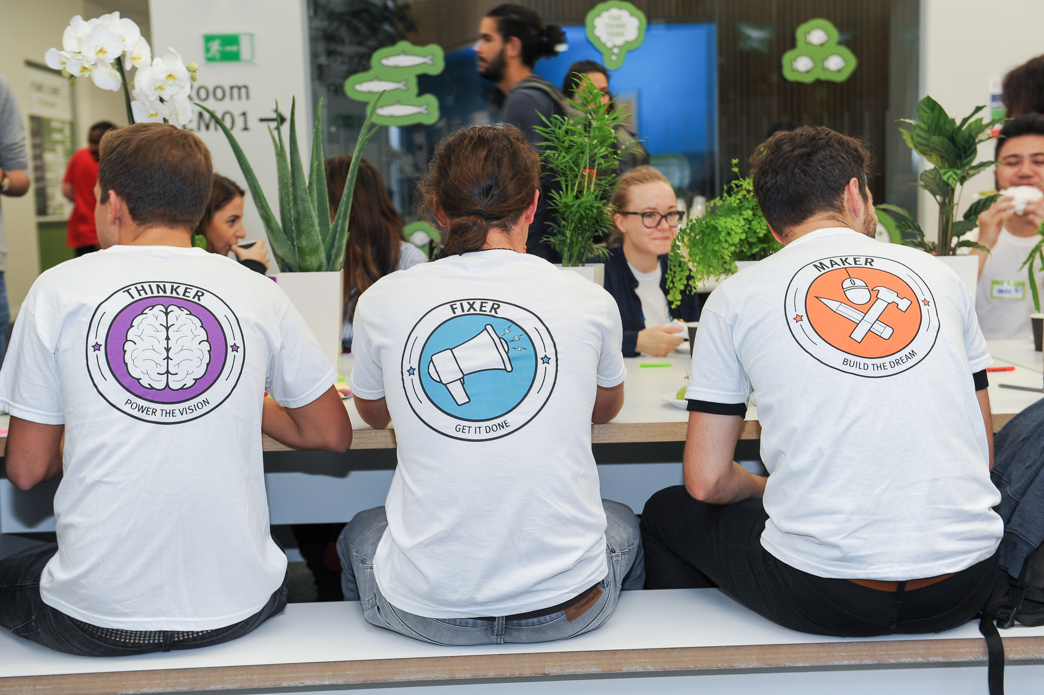 City students wearing City Starters t-shirts at City Starters Weekend