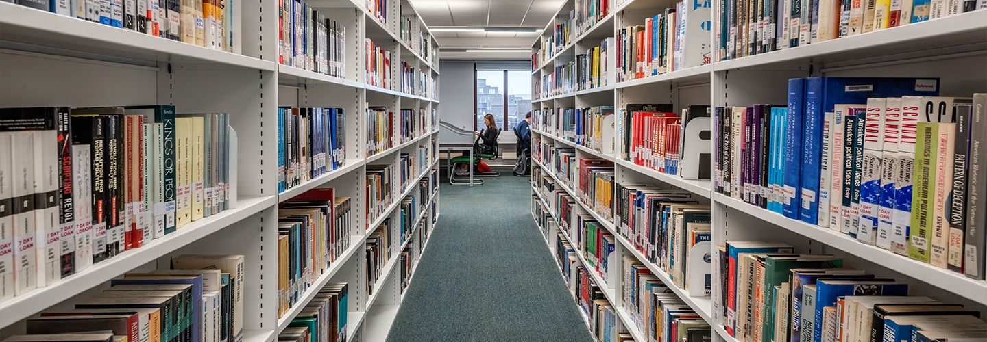 Library shelves