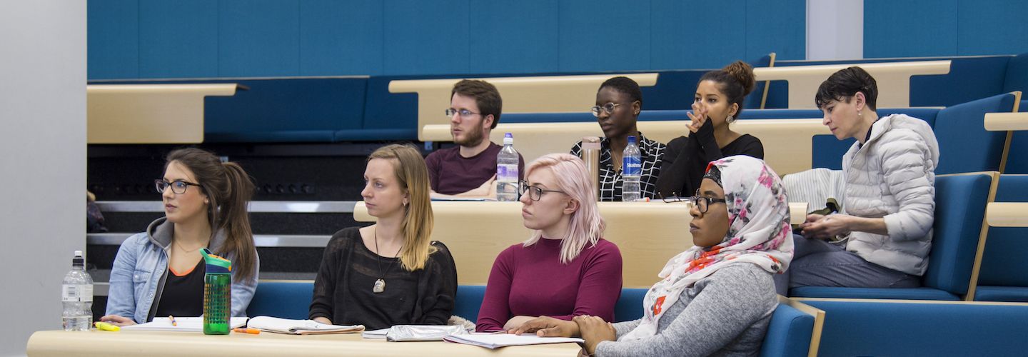 Students listening in a lecture