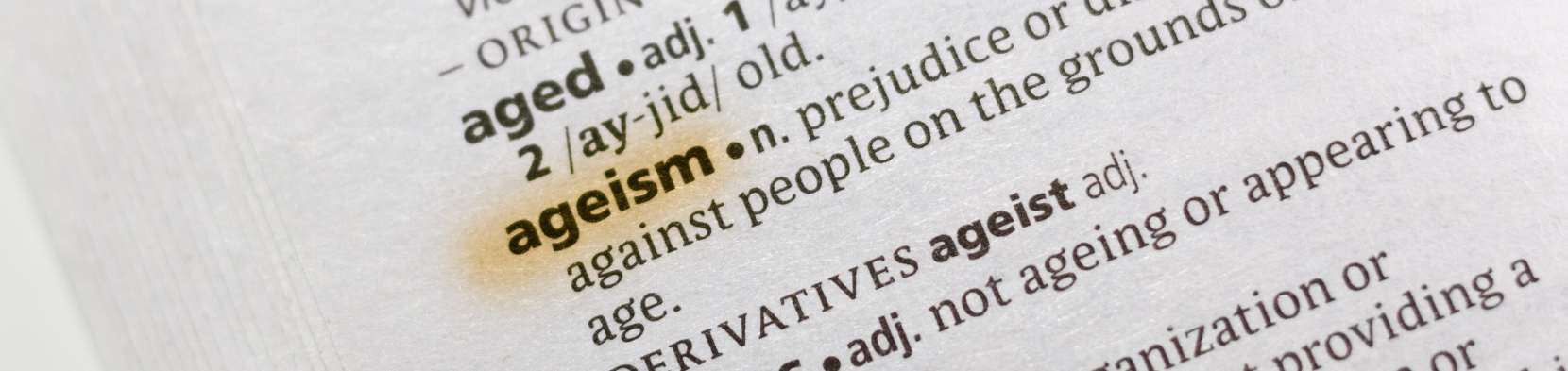 Ageism in the dictionary 