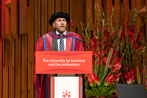 Professor Richard Payne at Graduation