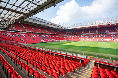 Inside Old Trafford football stadium