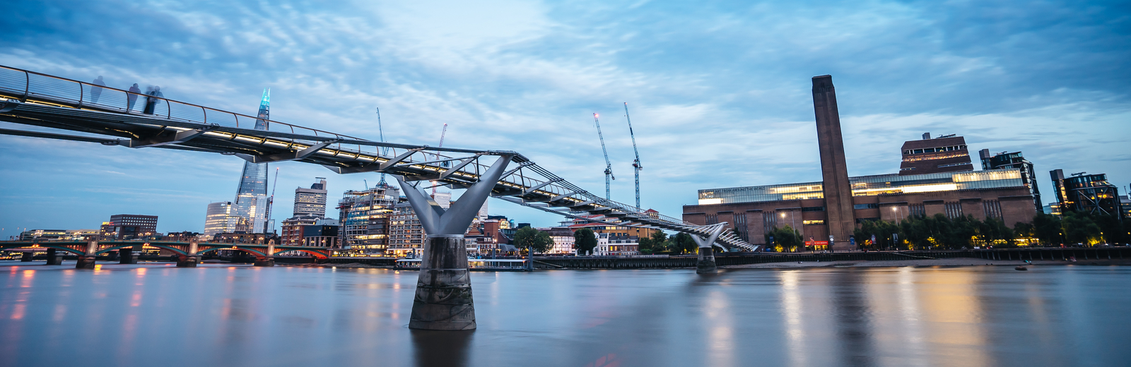 The Tate Modern on the banks of the Thames