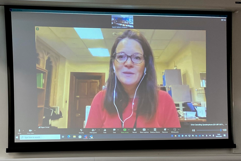 Pippa Crerar calls in online from Westminster