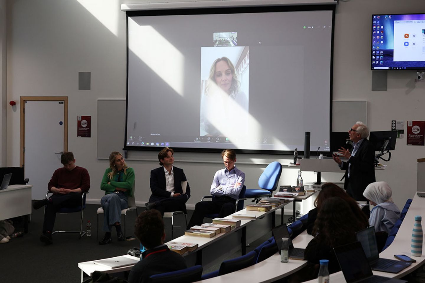Recent City alumni and early career journalists speak with Prof Barney Jones and Kate McCann (Times Radio political editor)