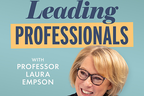 Leading Professional cover artwork, with Professor Laura Empson