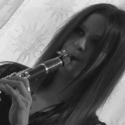 Claire Rebecca playing clarinet
