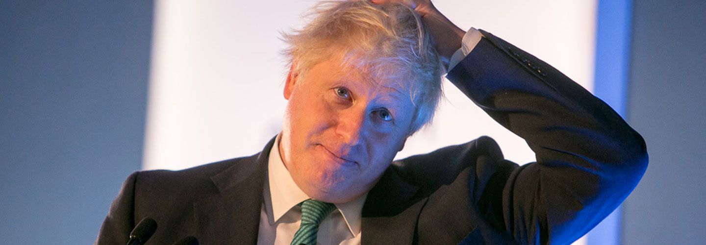 Boris Johnson looking pensive