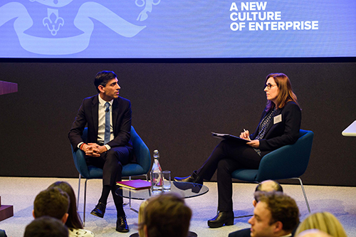 Rishi Sunak MP and Professor Barbara Casu