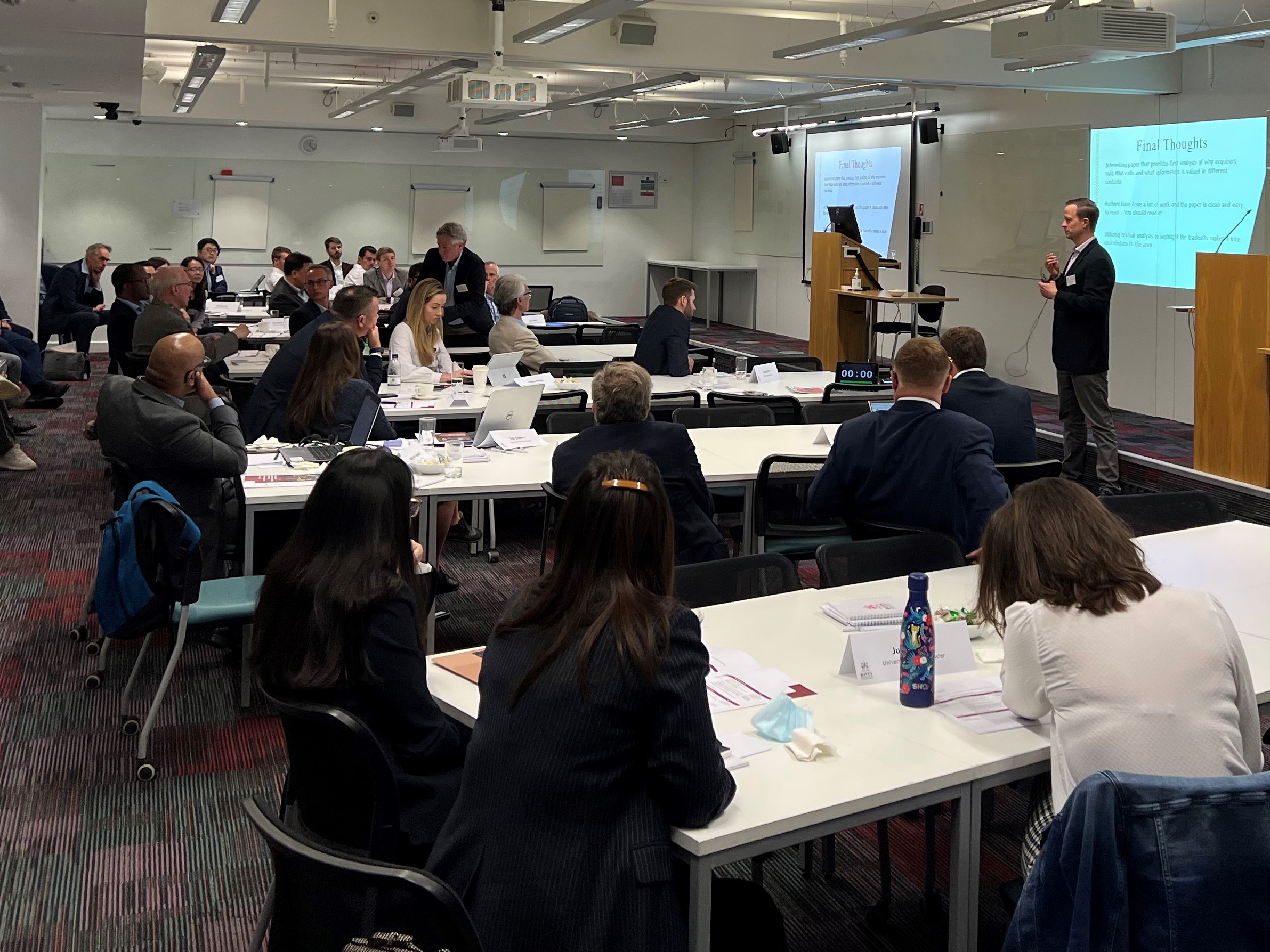 Jarrad Harford speaks at Bayes
