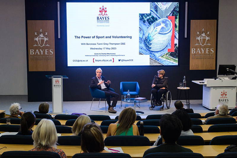 Dr Justin Davis Smith delivers response to the CCE Charity Talk