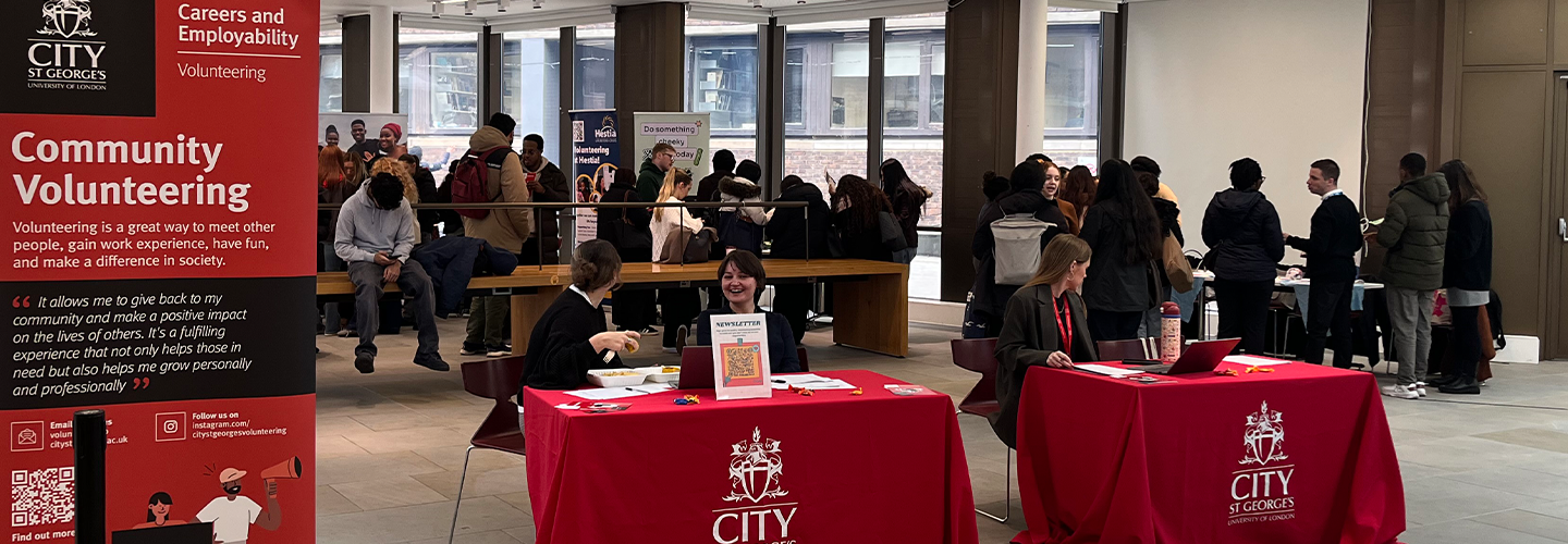 A volunteering fair
