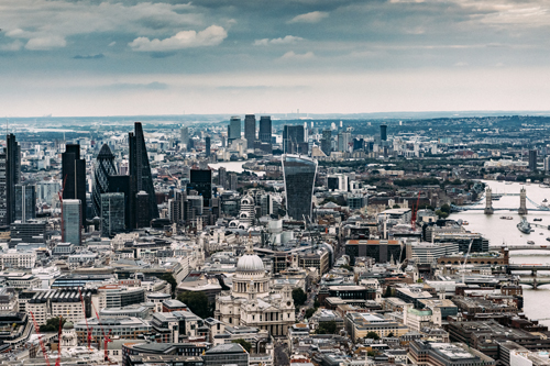 Aerial picture of London