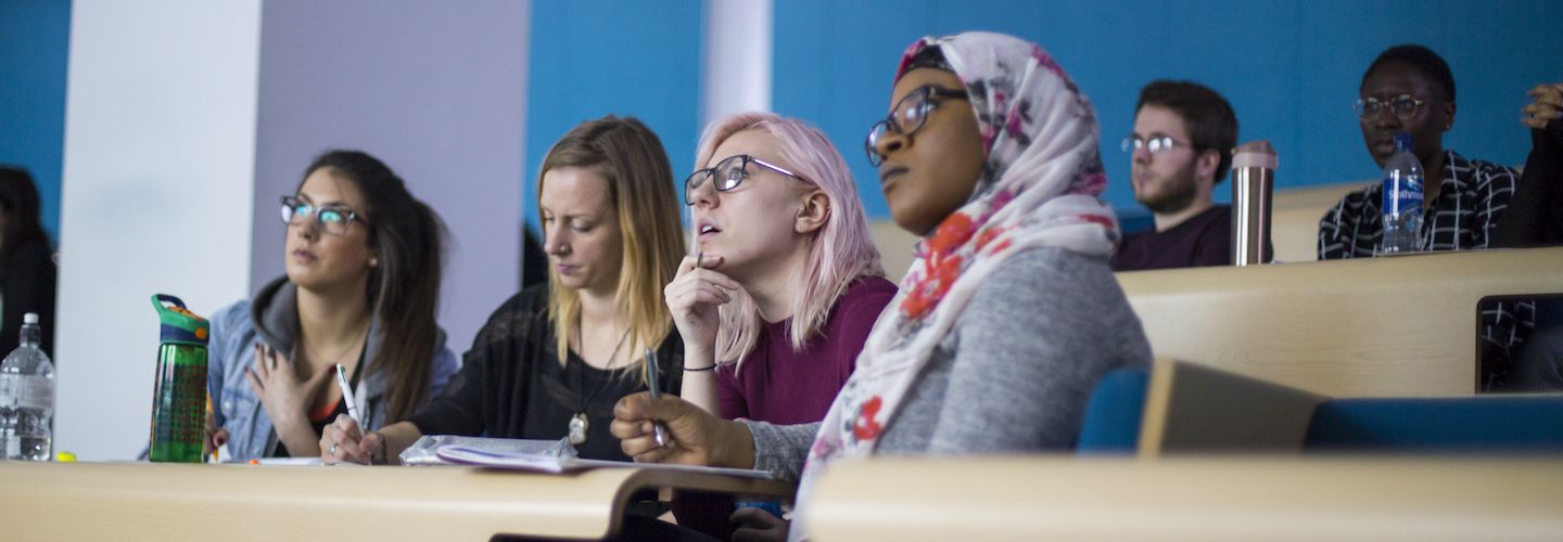 Students listening to a lecturer