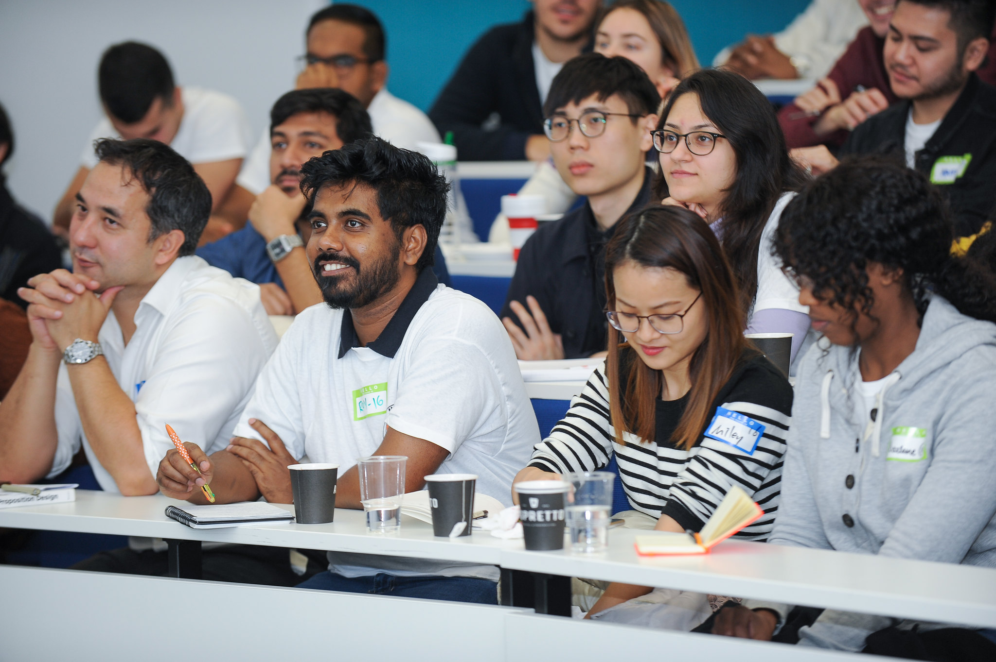 City students in a lecture at City Starters Weekend