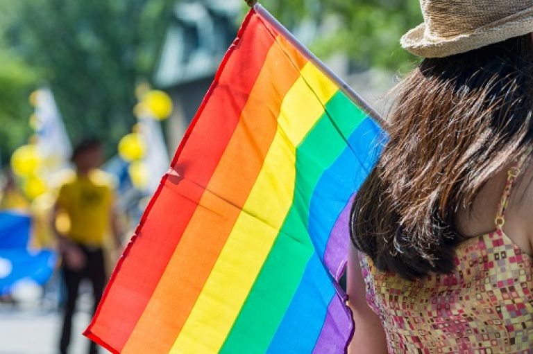 Rainbow Flag at event