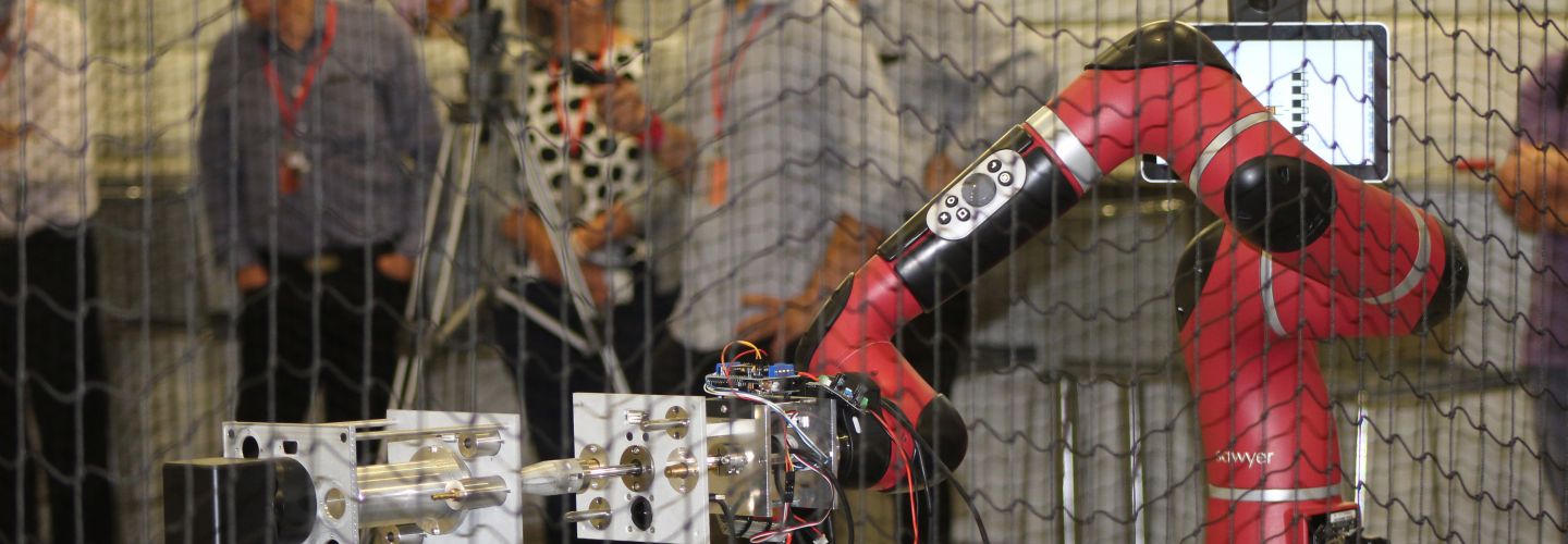 Arena area robot banner