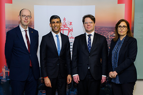 Anthony Finkelstein, Rishi Sunak, Andre Spicer and Barbara Casu