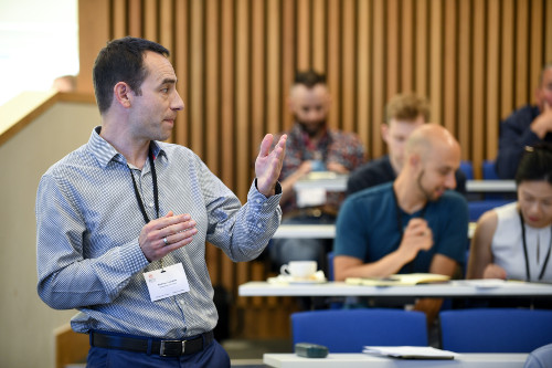 Professor Andreas Tsanakas speaking at the Insurance Data Science Conference