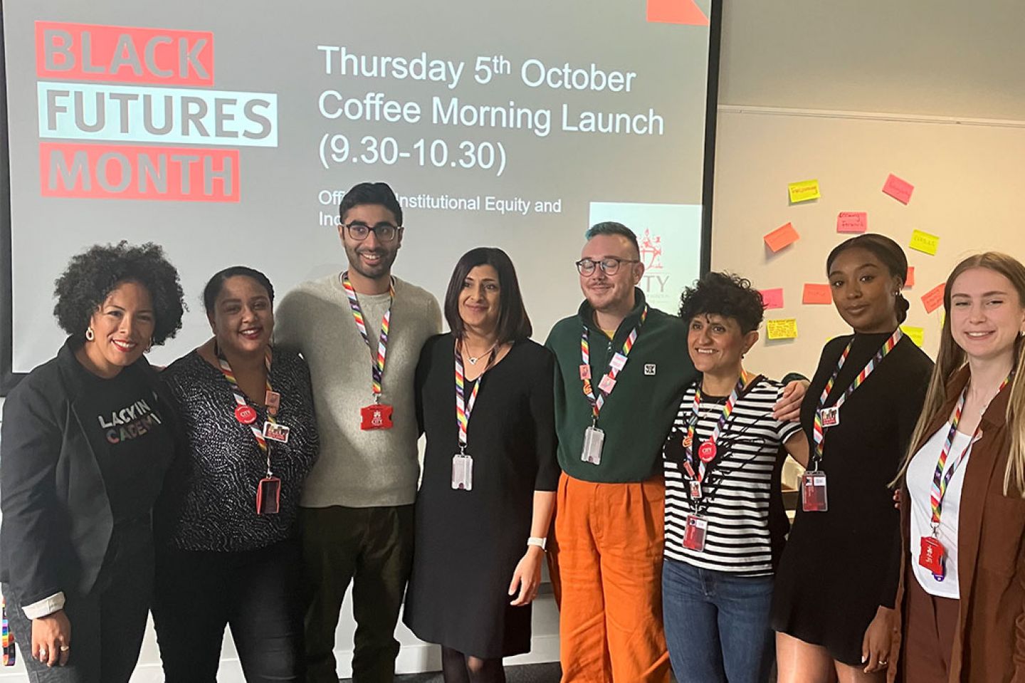 OIEI staff members at the coffee morning launch