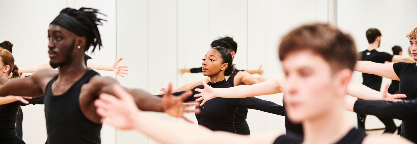 Students take part in a dance class