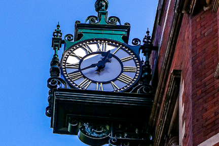 Historic clock restored at the Old Finsbury Townhall