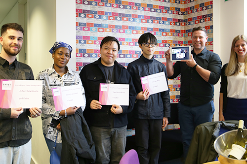Judges and winners at the Bayes Student Essay Competition 2023