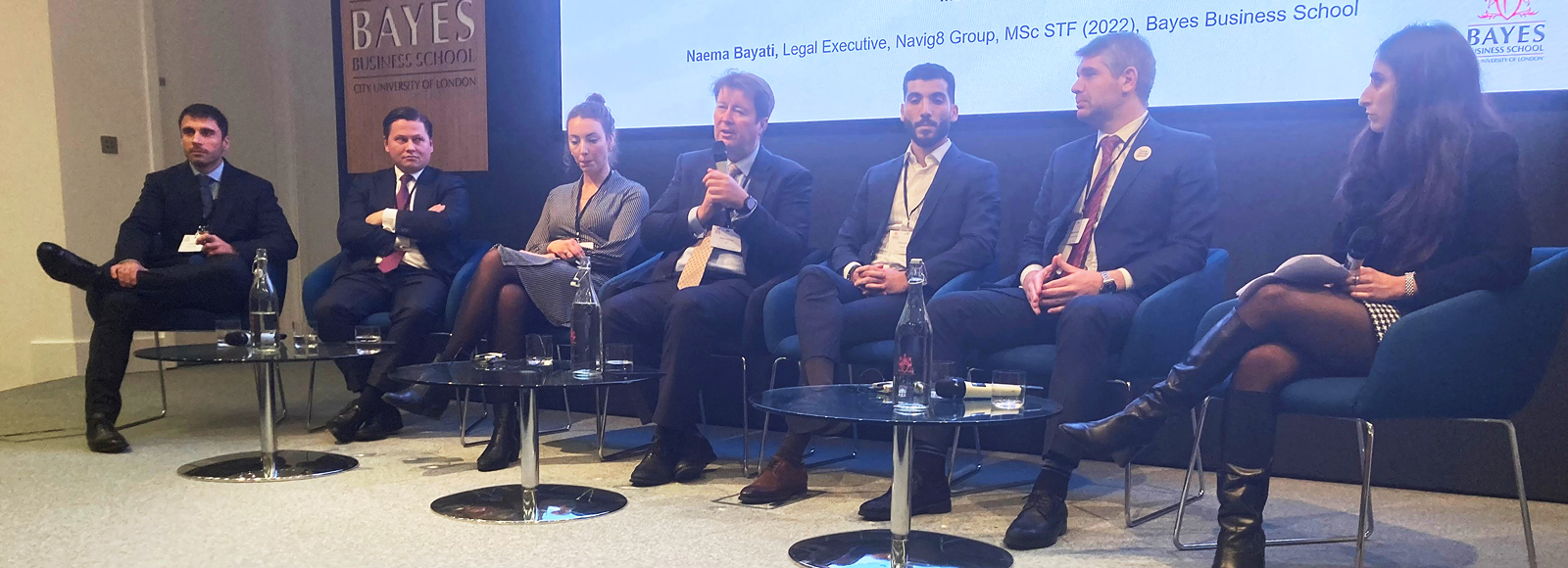 The panel discuss financing shipping decarbonisation