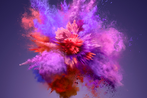 Cloudy smoke splash