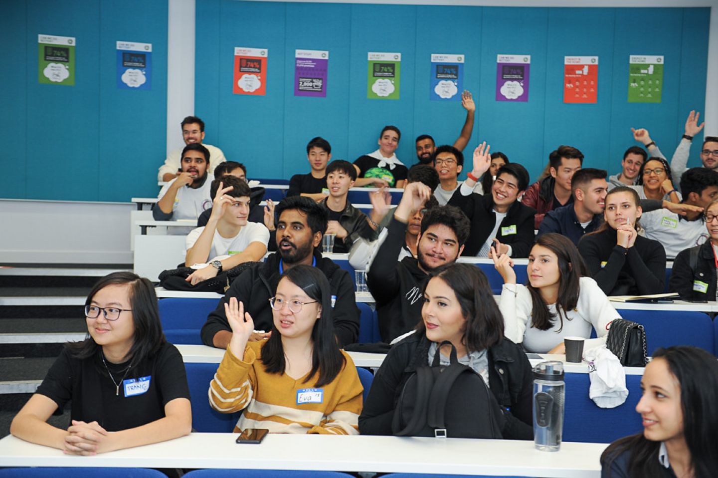 City students in a lecture at City Starters Weekend