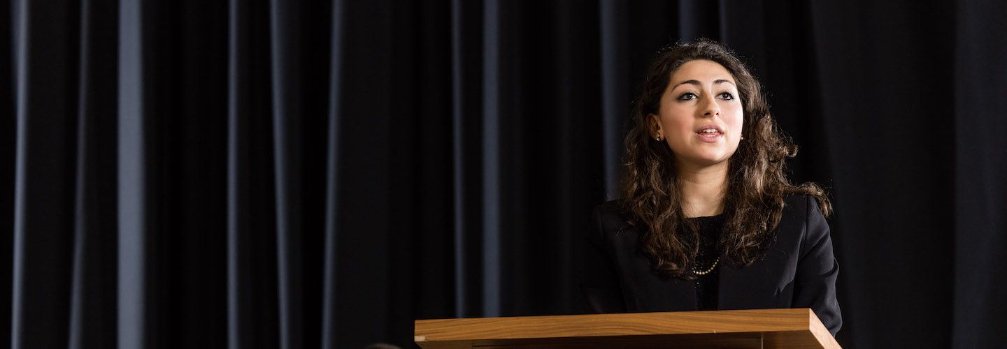 Female student mooting
