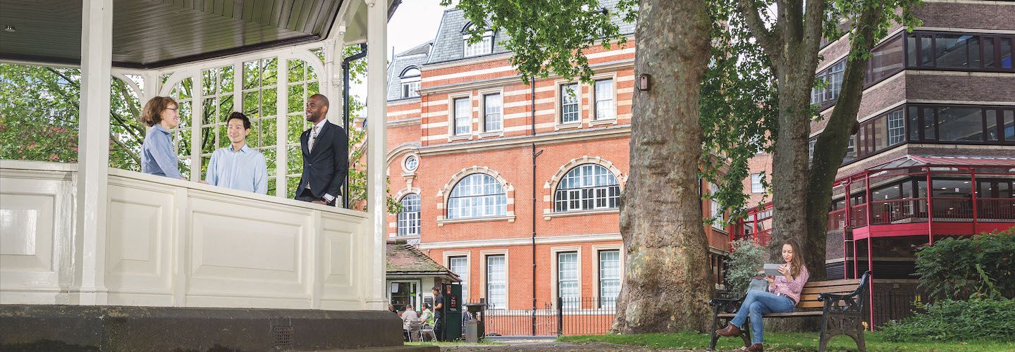 Students in the Northampton square