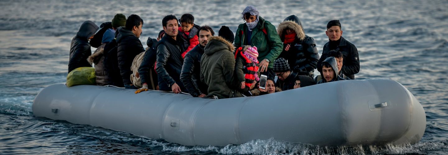 Refugees at sea banner
