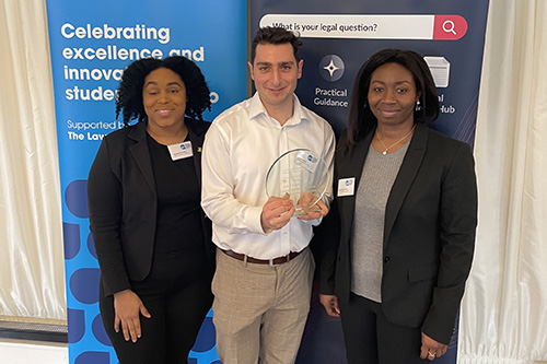 Company insolvency project team together with their award