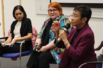 “Inspiration spreads as fast as anger”: Nobel winning journalist Maria Ressa discusses journalism, AI and democracy