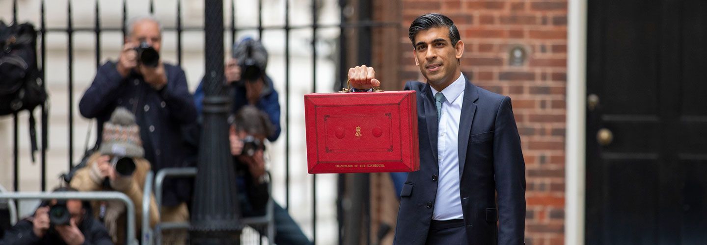 Rishi Sunak MP with his 2021 Autumn Budget