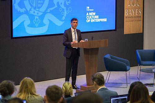 Rishi Sunak delivering the Mais Lecture