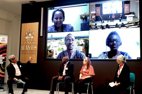 Speakers at the Bayes Business School event