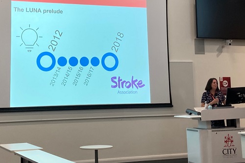 Dr Lucy Dipper thanks the Stroke Association