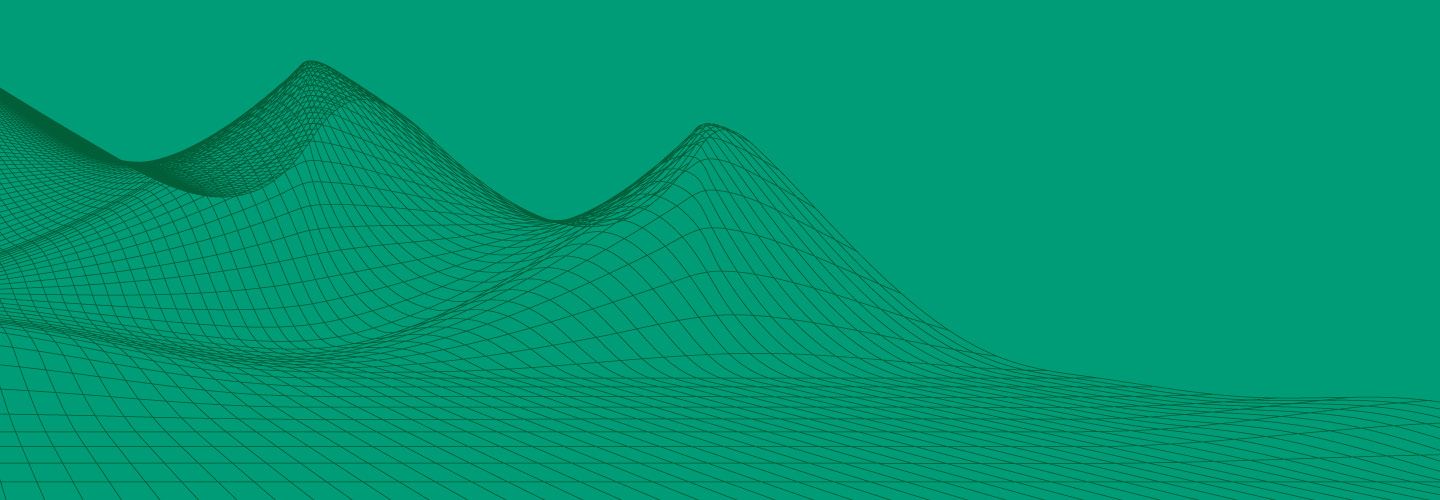 Radiography map graphic on green background