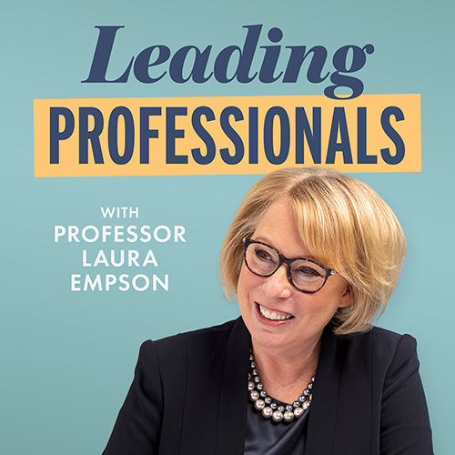 Leading Professional cover artwork, with Professor Laura Empson