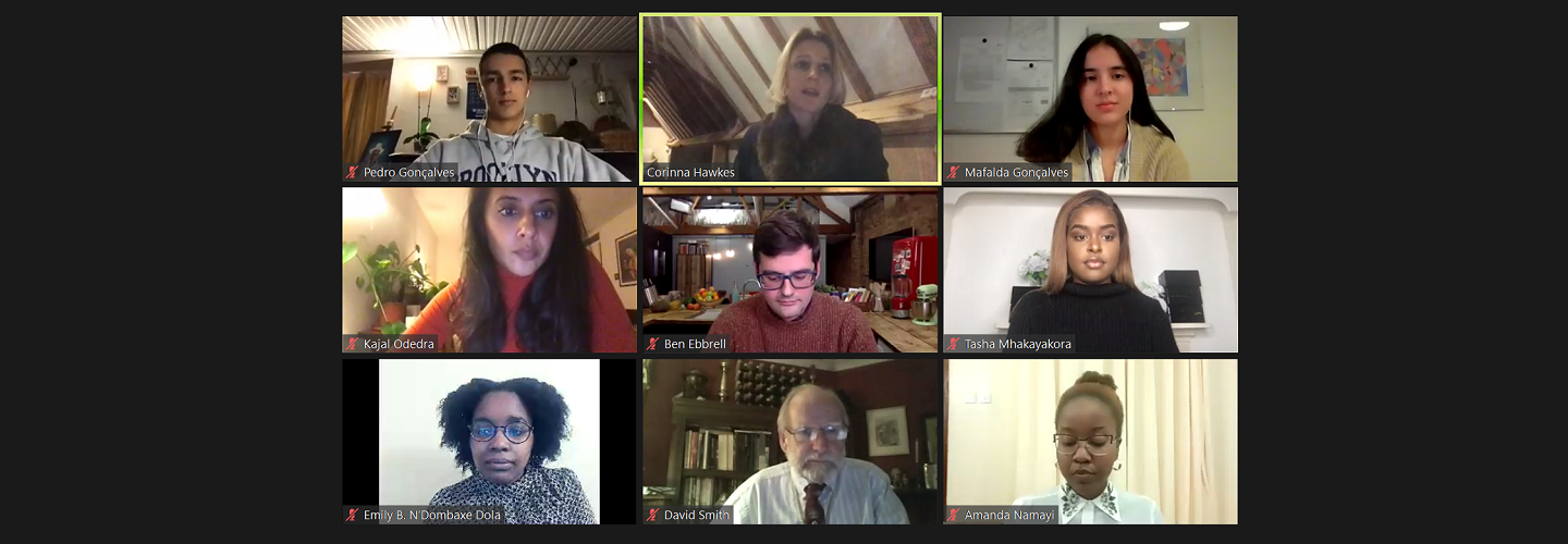 Food symposium Zoom panellists for Q&As