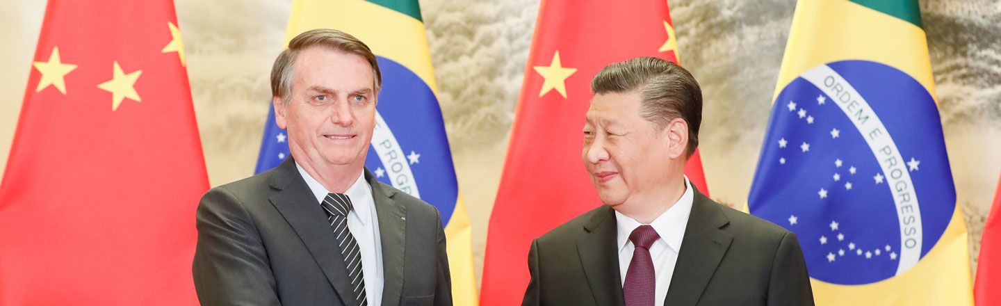 Xi Jinping and Jair Bolsonaro