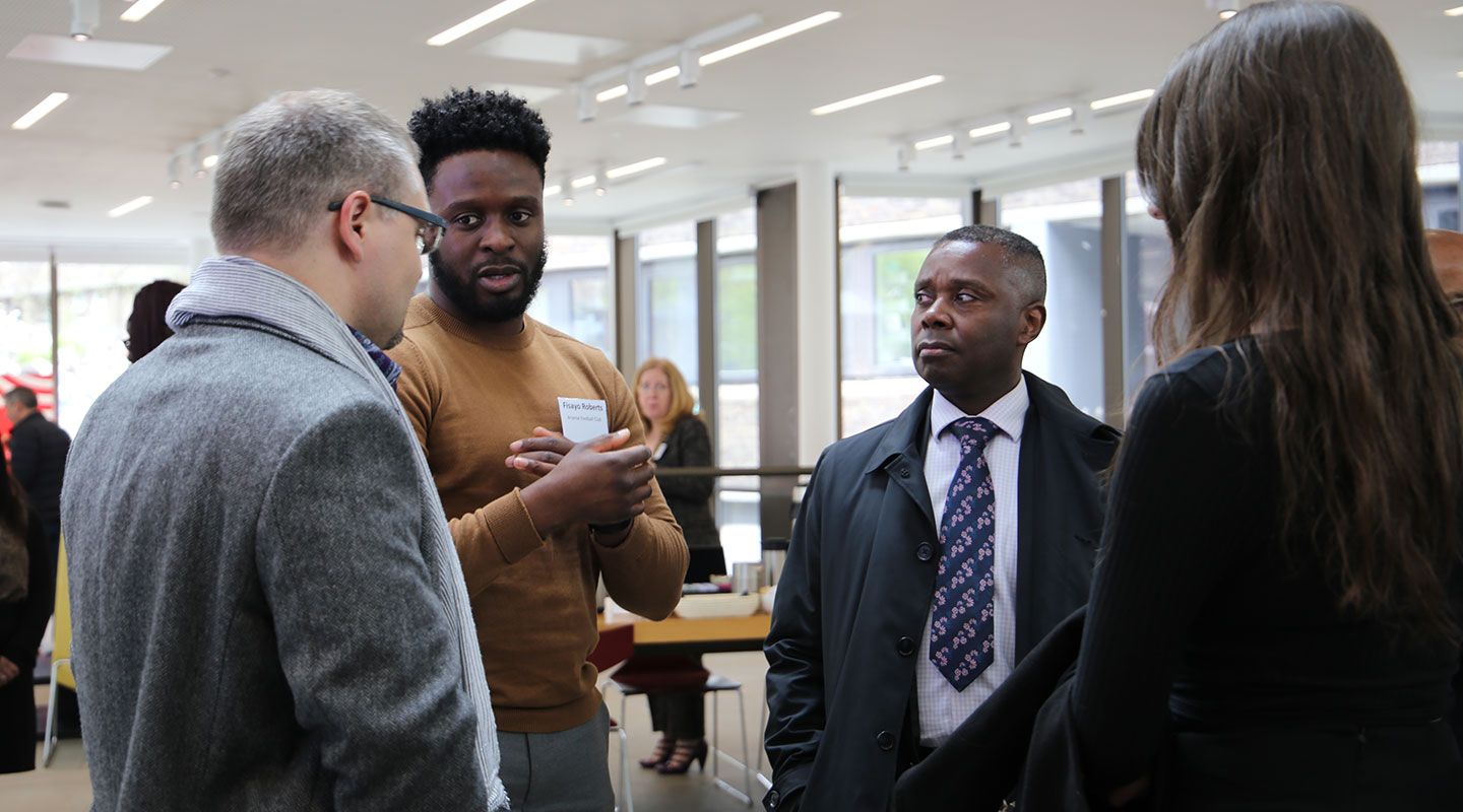 Members of the Islington Anchor Institution Network network in the Pavilion at City