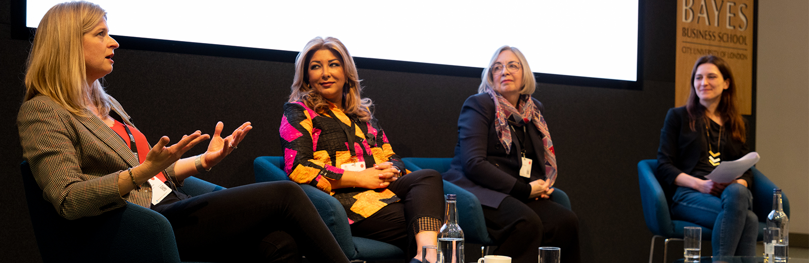 Speakers Sarah Garton, Dr Saghar Kasiri, Dr Lara Owen